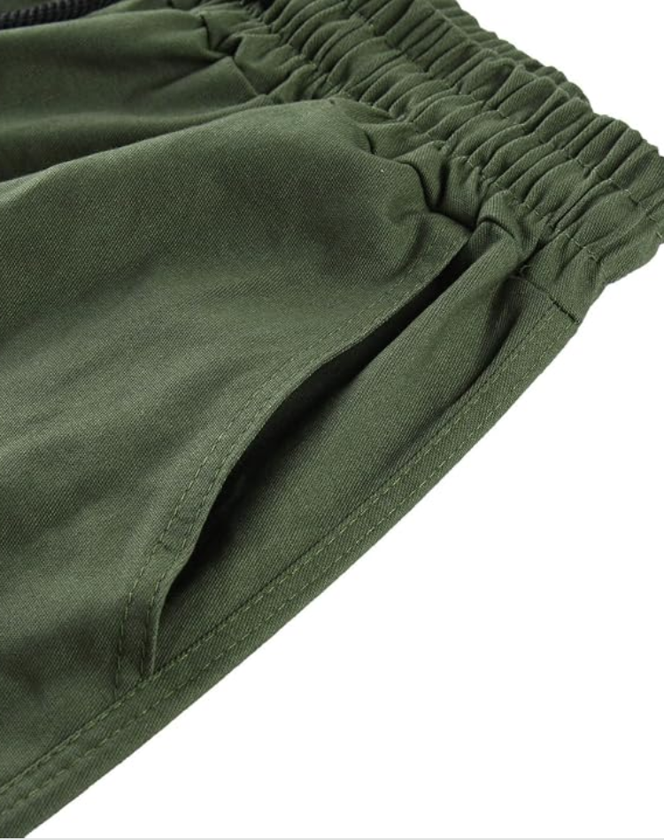 Men's Cargo Pants with Adjustable Waist & Multiple Pockets