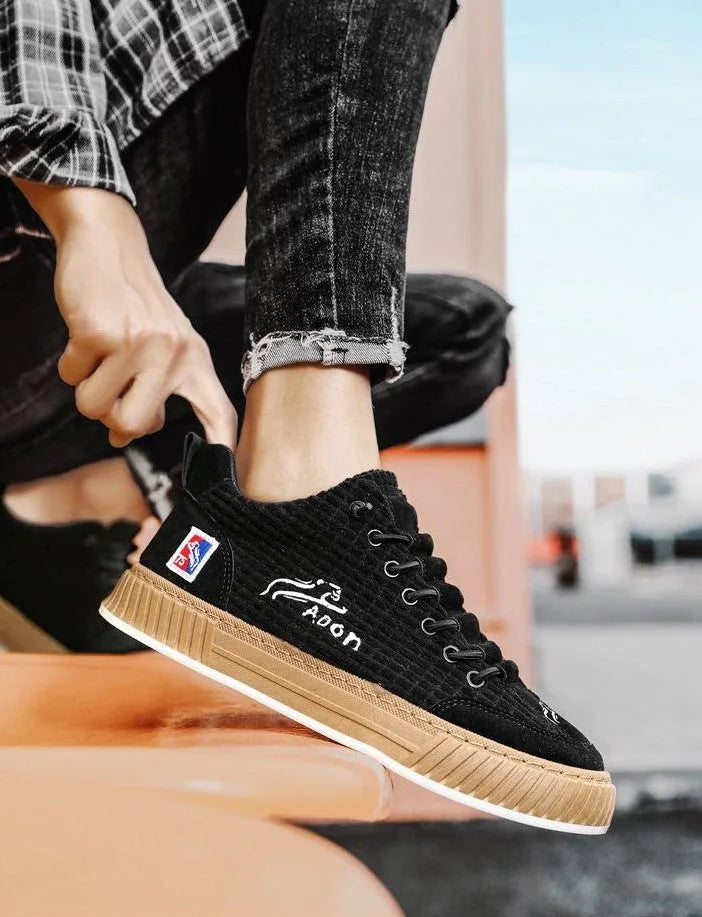 Women's Low Top Sneakers with Lace-Up Closure & Cushioned Comfort
