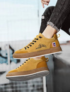 Women's Low Top Sneakers with Lace-Up Closure & Cushioned Comfort