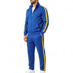 Men's Tracksuit Set with Zip-Up Jacket & Relaxed Jogger Pants