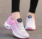 Multicolor Women's Lightweight Walking Shoes — Logan Athletic Cushioned Lace-Up