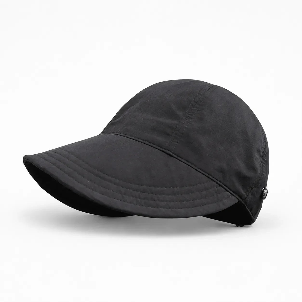 Black Women's Foldable Wide Brim Sun Hat — Emerald Everyday Packable UPF 50+