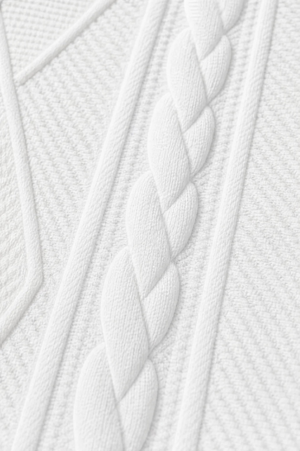 Women's Textured Knit Open Front Blazer with Stand Collar & Relaxed Fit - Cable Knit Texture