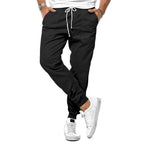 Men's Casual Cargo Jogger Pants with Drawstring Waist — Roman