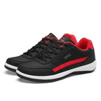 Men's Cushioned Lace-Up Sneakers with Padded Heel Support - Studio Pair