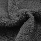 Men's Fleece Lined Hooded Jacket with Zip Pockets & Adjustable Hood - Fleece Lining Closeup
