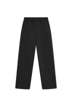 Men's Hooded Tracksuit with Straight-Leg Sweatpants & Drawstring Waist - Flat Lay Pants