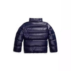Women's Hooded Winter Jacket with Quilted Structure & Side Pockets - Back Collar