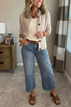 Women's Casual Blazer with Lapel Collar & Patch Pockets - Front Full Outdoor