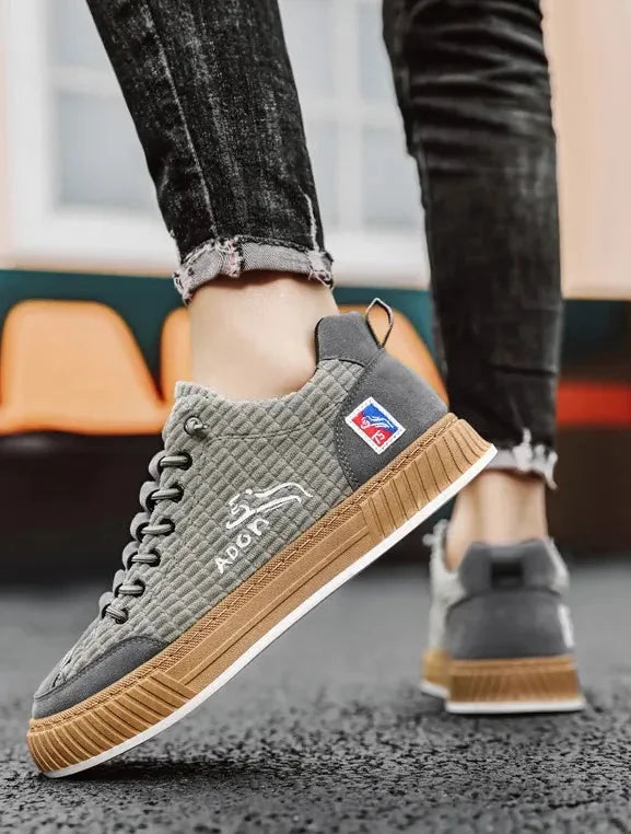 Women's Low Top Sneakers with Lace-Up Closure & Cushioned Comfort - Back Walking