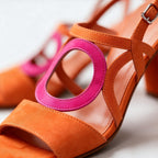 Women's Loop Sandals with Adjustable Slingback & Block Heel