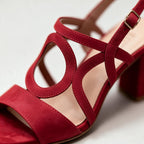 Women's Loop Sandals with Adjustable Slingback & Block Heel