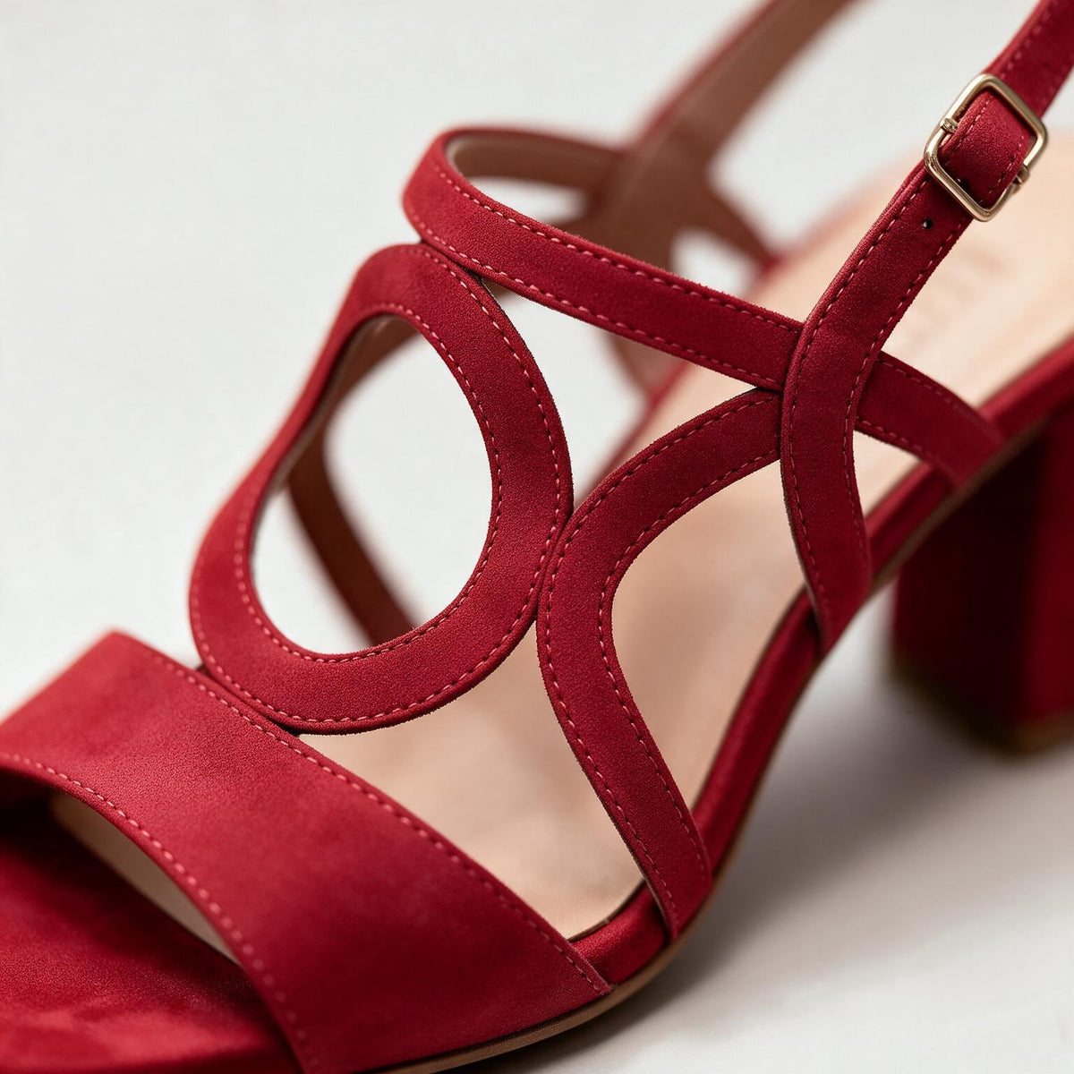 Women's Loop Sandals with Adjustable Slingback & Block Heel