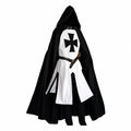 White/Black with Black Cape