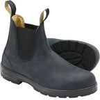 Grey Men's Chelsea Boots with Elastic Side Panels & Water-Resistant Finish