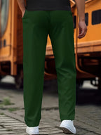 Men's Sport Pants with Drawstring Waist & Side Pockets - Back Detail