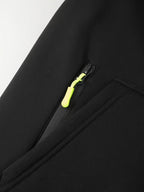Men's Hooded Jacket with Zip-Up Front & Multi-Pocket Design - Sleeve Pocket Detail
