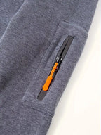 Men's Hooded Jacket with Zip-Up Front & Multi-Pocket Design - Sleeve Pocket Detail