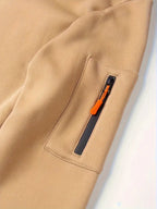 Men's Hooded Jacket with Zip-Up Front & Multi-Pocket Design - Sleeve Pocket Detail Alt