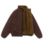 Men's Winter Jacket with Full Zip & Relaxed Comfort Fit - Front Open Lining