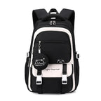 Black Women's Multi Pocket School Backpack with Coin Purse & Adjustable Straps — Pippa