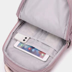 Purple Women's Multi Pocket School Backpack with Coin Purse & Adjustable Straps — Pippa - Interior Pocket Detail