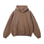 Camel Unisex Organic Cotton Hoodie with Oversized Fit & Kangaroo Pocket - Front Full View 19