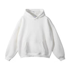 Unisex Organic Cotton Hoodie with Oversized Fit & Kangaroo Pocket - Front Full View 12