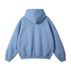 Men's Pullover Hoodie with Kangaroo Pocket & Ribbed Cuffs - Back Full