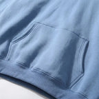 Men's Pullover Hoodie with Kangaroo Pocket & Ribbed Cuffs - Pocket Close Up