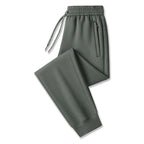 Army green (narrow hem) Men's Tech Jogger Pants with Zip Pockets & Elastic Cuffs - Narrow Hem