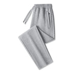 Light gray (Open Hem) Men's Tech Jogger Pants with Zip Pockets & Elastic Cuffs - Open Hem