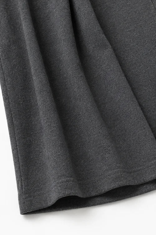 Women's Turtleneck Pants Set with Wide-Leg Fit & Drawstring Waist - Hem Detail