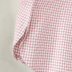 Women's Vintage Plaid Button-Front Shirt with Relaxed Fit - Hem Detail