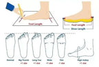 Gray Wide Fit Mesh Walking Shoes — Stella Adjustable Orthopedic Comfort - Foot Sizing Guide