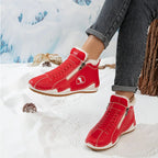 Women's Faux Fur Lined Winter Ankle Boots with Zip-Up Closure — Grace