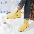 Women's Faux Fur Lined Winter Ankle Boots with Zip-Up Closure — Grace