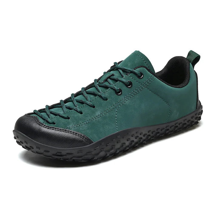 Women's Hiking Sneakers with Anti-Slip Sole & Lace-Up Design - Angled Side View