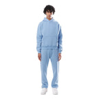 Light Blue Women's Fleece Tracksuit with Hooded Sweatshirt & Jogger Pants — Iris