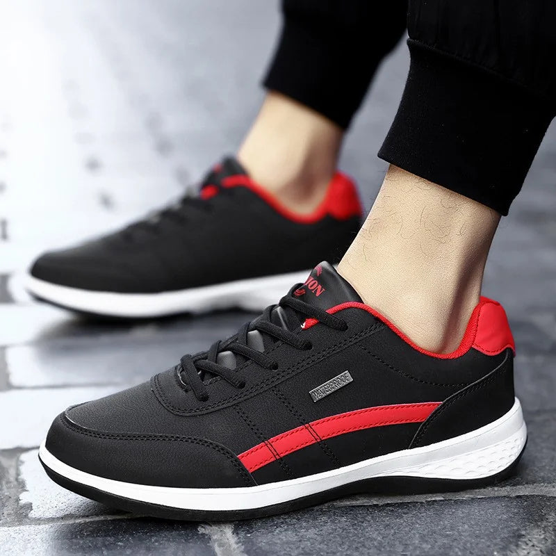 Multi Color Women's Walking Shoes — Lauren Lace-Up Cushioned Lightweight - Angled Lifestyle Pose
